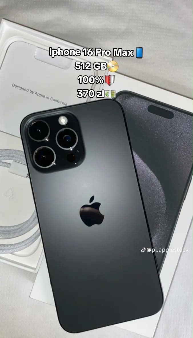 iPhone 16 Pro Max Black Titanium · 512 GB