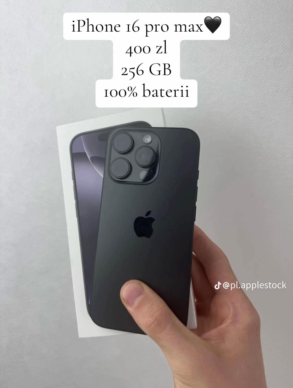 iPhone 16 Pro Max Black Titanium · 256 GB